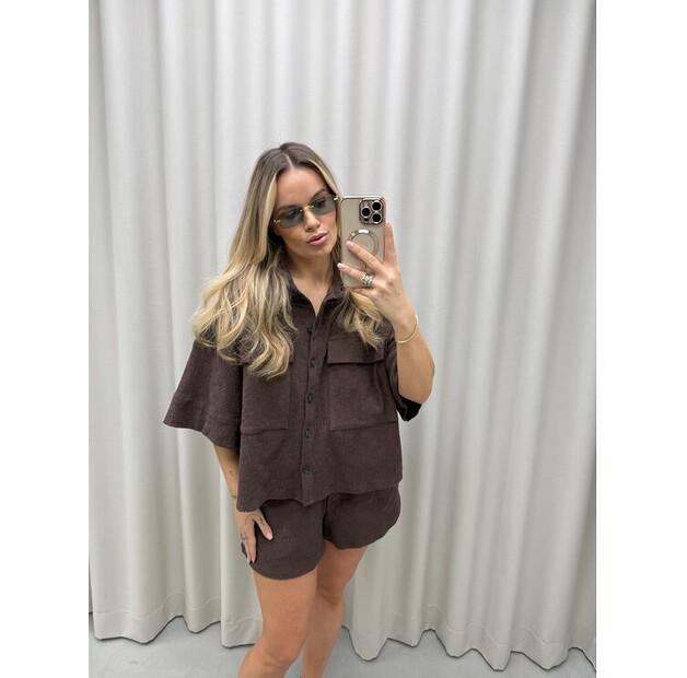 Рубашка Magda Matyja Mauritius Brown Top