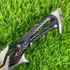 Katana Valorant de 7.1 pulgadas Hoja Blackwave Espada de Metal Anime Cuchillo Ninja Accesorio de Cosplay Tamaño Real Katana Japonesa Espada Samurai Juguete