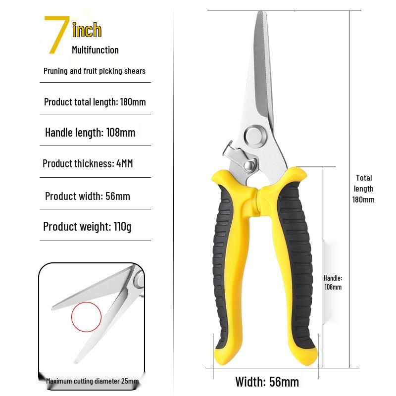 Foarfece de tăiat de grădină din oțel inoxidabil pentru copaci și ramuri