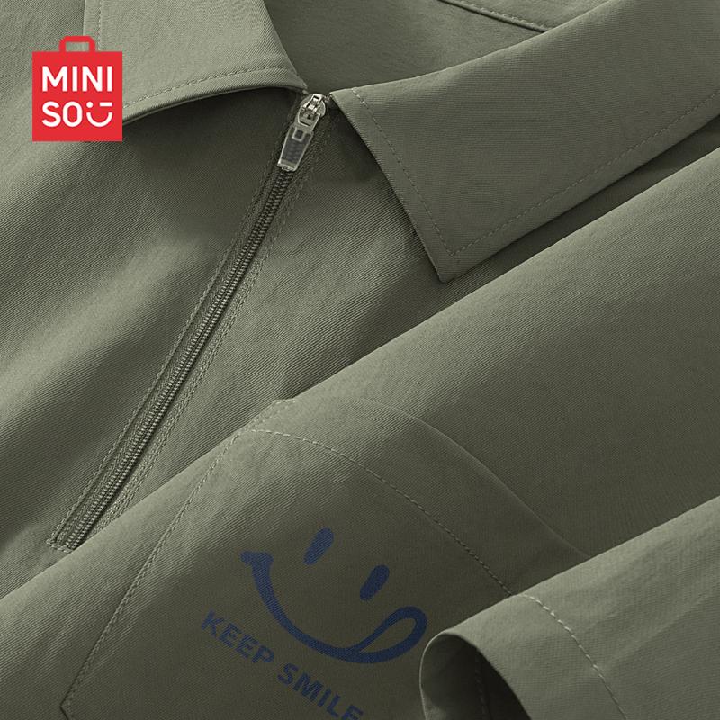 MINISO Men s Half-Zip Polo Shirt 2XL