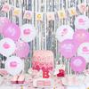 BRAVESHINE 2-Piece Tassel Curtain Set Sparkling Background Bright Glossy Birthday Christmas Decoration 100cm*250cm Party Decor