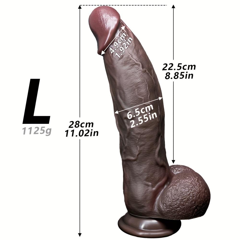 Realistic Liquid Silicone Dildo – Soft Thick Beginner Sex Toy with Suction Cup, Multi Sizes, G-Spot Stimulation for Women & Couples