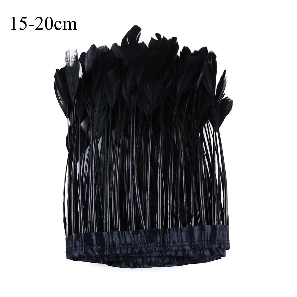 Feather1 Meter Natural Feather Trim Fringe Multi-color White Black Red Ostrich Turkey Feathers for Wedding Dress Decoration DIY Crafts