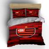 Red-striped Shield Logo. Bedding Sets Duvet Cover Sets Duvet Covers Pillowcases(1 * Duvet Cover 2 * Pillowcases, Without Duvet Insert)