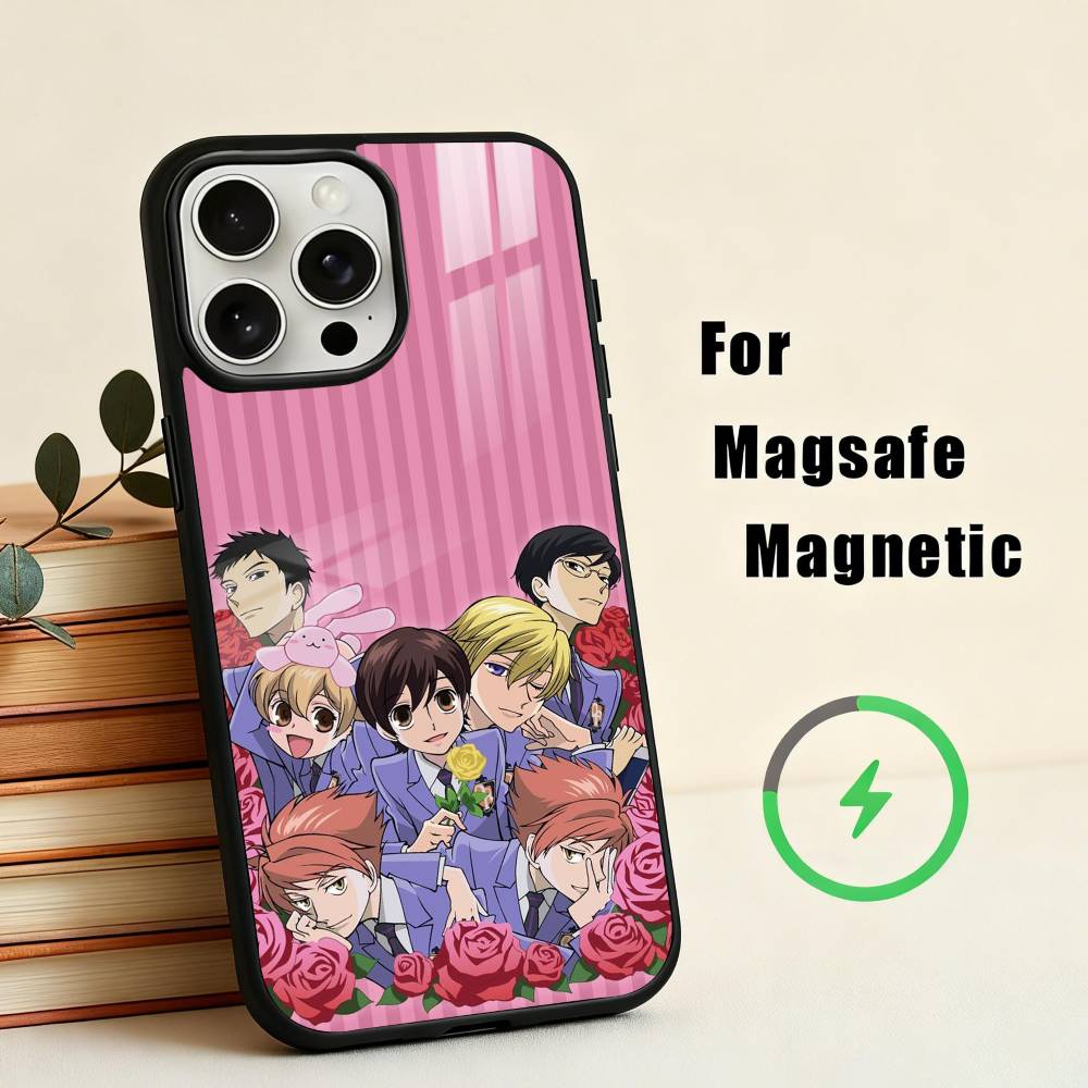 O-Ouran High School Host Club  Phone Case For iPhone17,16,15,14,13,12,11 Plus,For Magnetic Wireless Charge Cover