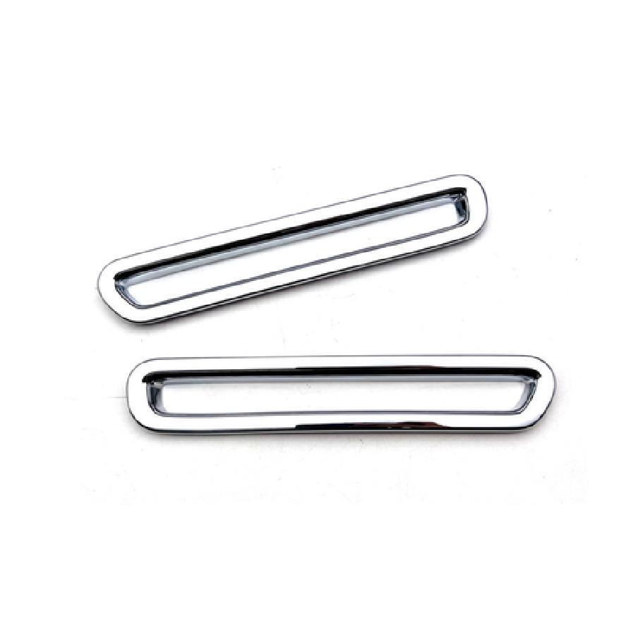 Rear Fog Light Frame Lid Cover Trim For  Honda CRV CR-V 2pcs Chrome