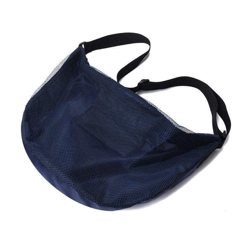 New Fashion Portable Single Shoulder Basketball Bag Men's Breathable Football Training Crossbody Bag Mult Mesh Storage Bag