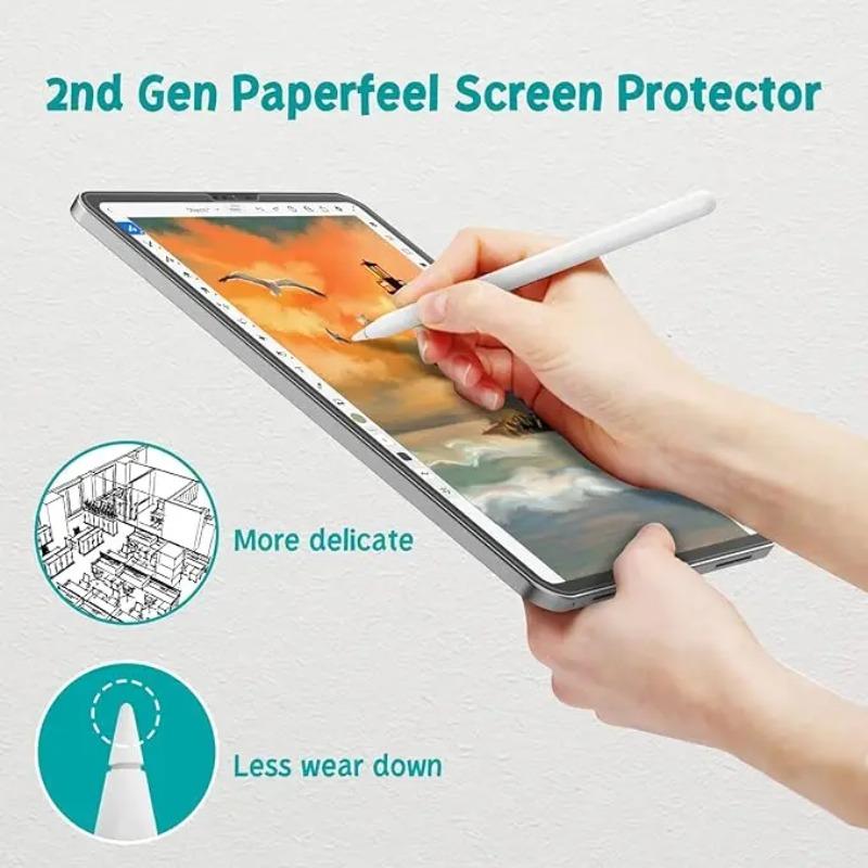 2 Stück Papier-Haptik Displayschutzfolie für iPad 11. Generation(A16) 10. Air 11 Pro 13 2026 Pro 12.9 11 2018-2026 Air 4 5 2 Mini 4 5 6 7