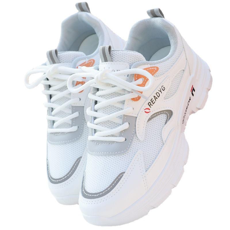 Dad Shoes Girl 2025 Spring and Summer New Korean Version Versatile Casual Sneakers ins Student Running Shoes Mesh Shoes