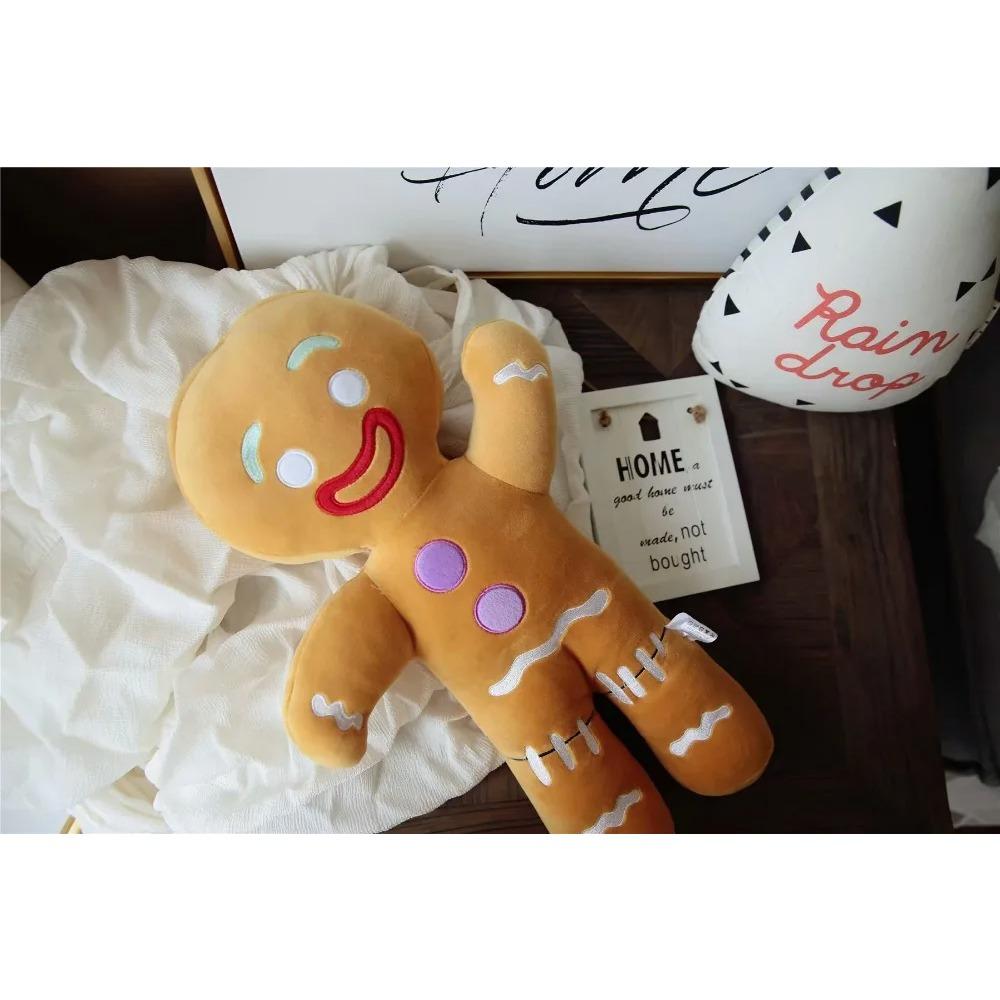 Gingerbread Man Plush Doll Sofa Decoration Cute Cookie Man Stuffed Toys Key Chain Soft Pendant Gifts
