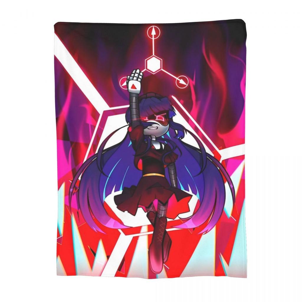 Murder Drones Uzi Doorman Knitted Blanket Coral Fleece Plush Tv Series Soft Throw Blankets for Outdoor Travel Bedroom Quilt