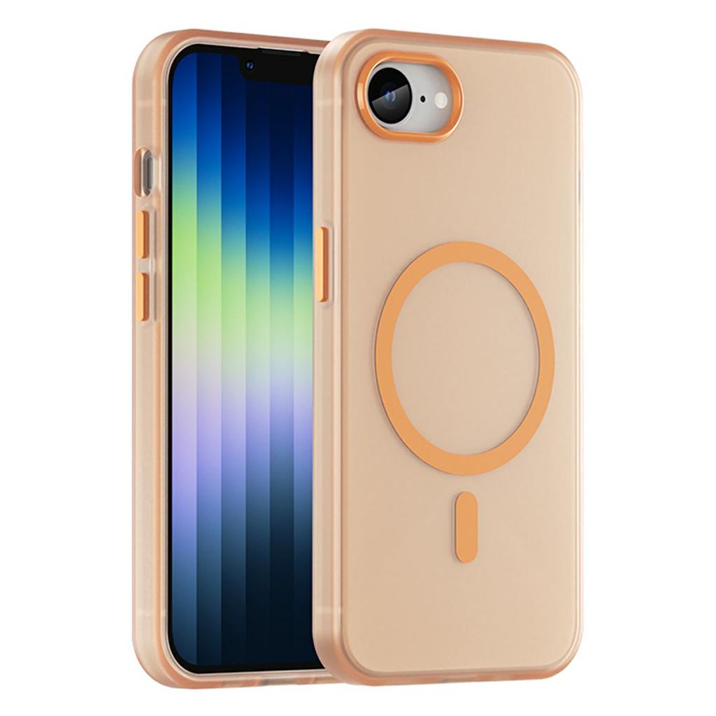 For iPhone 16e Case Compatible with MagSafe Slim Matte Translucent TPU+PC Phone Cover