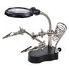 Welding Magnifier Auxiliary Clip Multifunction LED Light Magnifier Lens Helping Repair Tools Non-slip for Maintenance Inspection