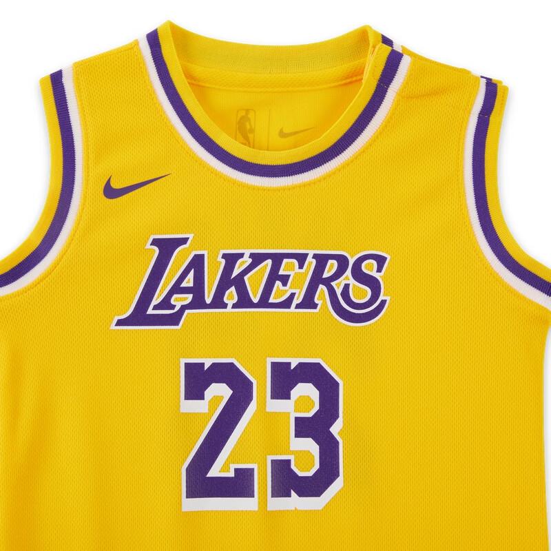 Nike Jumpsuit LeBron James Los Angeles Lakers Amarillo Yellow Infant And Toddler HM3855-728