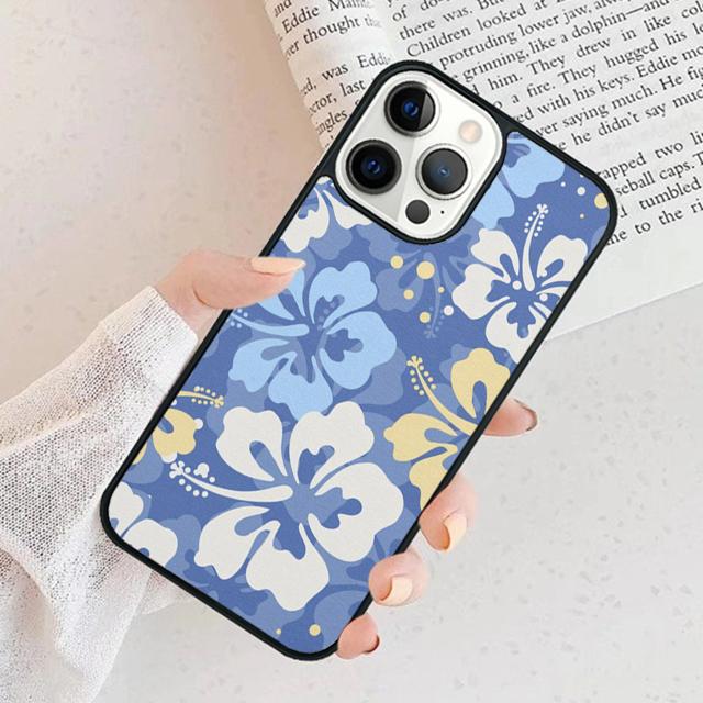 Tropisches Aloha-Hibiskusmuster Handyhülle Cover Für iPhone 17 Air 16 15 11 13 14 Pro Max 12 Plus Max Fundas