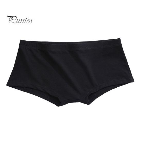 

Мужские трусы-боксеры, однотонные, дышащие, эластичные, U-образные, с плоским углом, трусы, домашняя одежда XXL чёрный