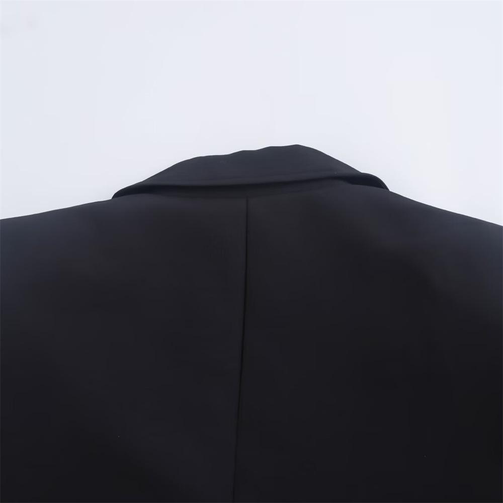 Women's 2024 Autumn/Winter Long-Sleeve Straight-Cut Suit Jacket and High-Waisted Pants Set