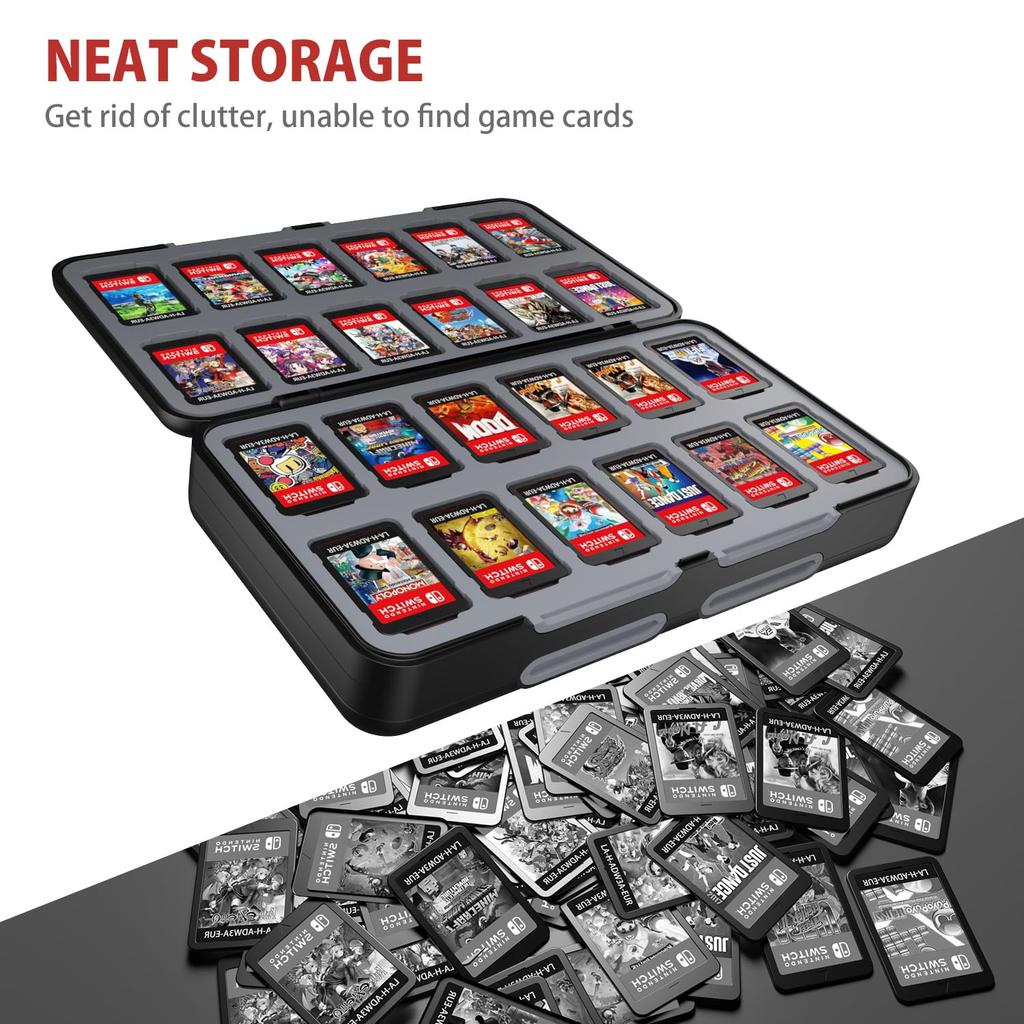 Switch Game Card Case 48 Pieces Switch Soft Case Switch Exclusive Game Card Storage Case