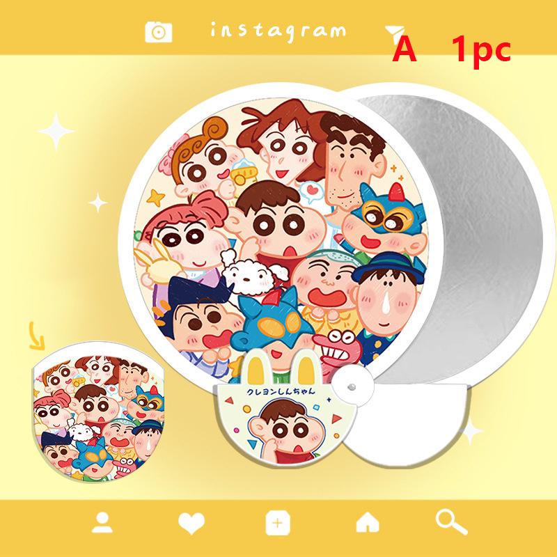 

Мультяшный веер, отражатель для селфи, складной веер, носите его с собой, милый маленький веер летом, портативный