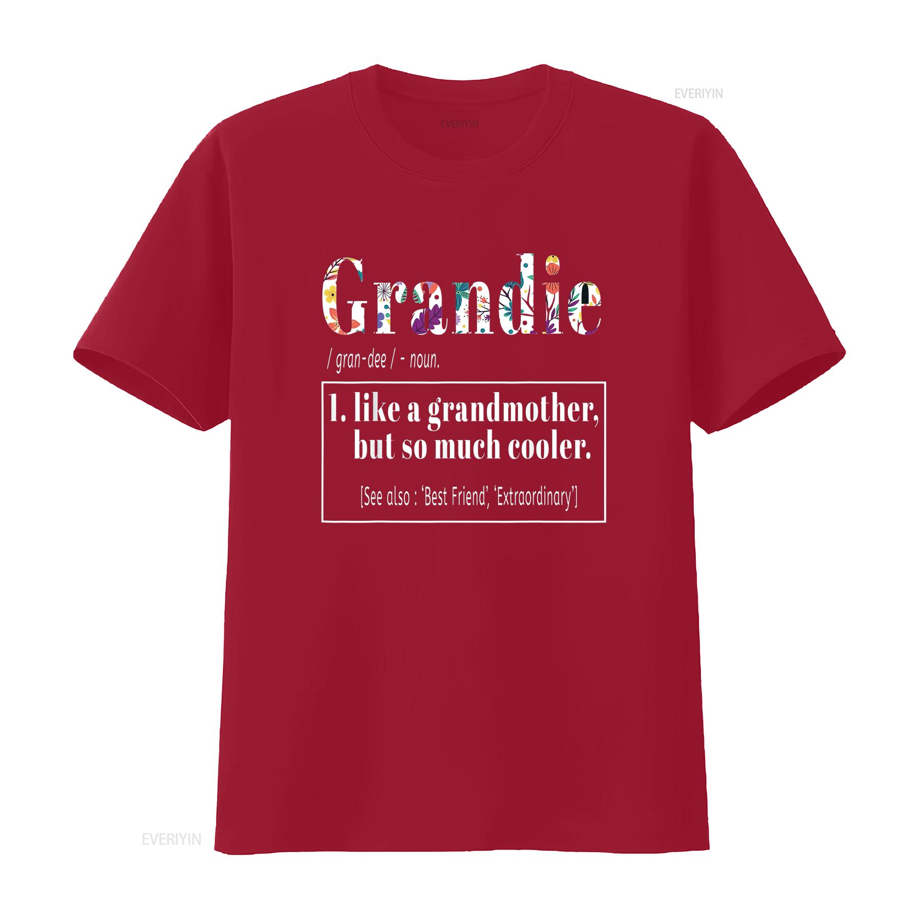 

Grandie Like Grandmother Cooler Birthday Mothers Day Cute T Shirt vintage Washed homme Breathable Unisex fashion Stretched S