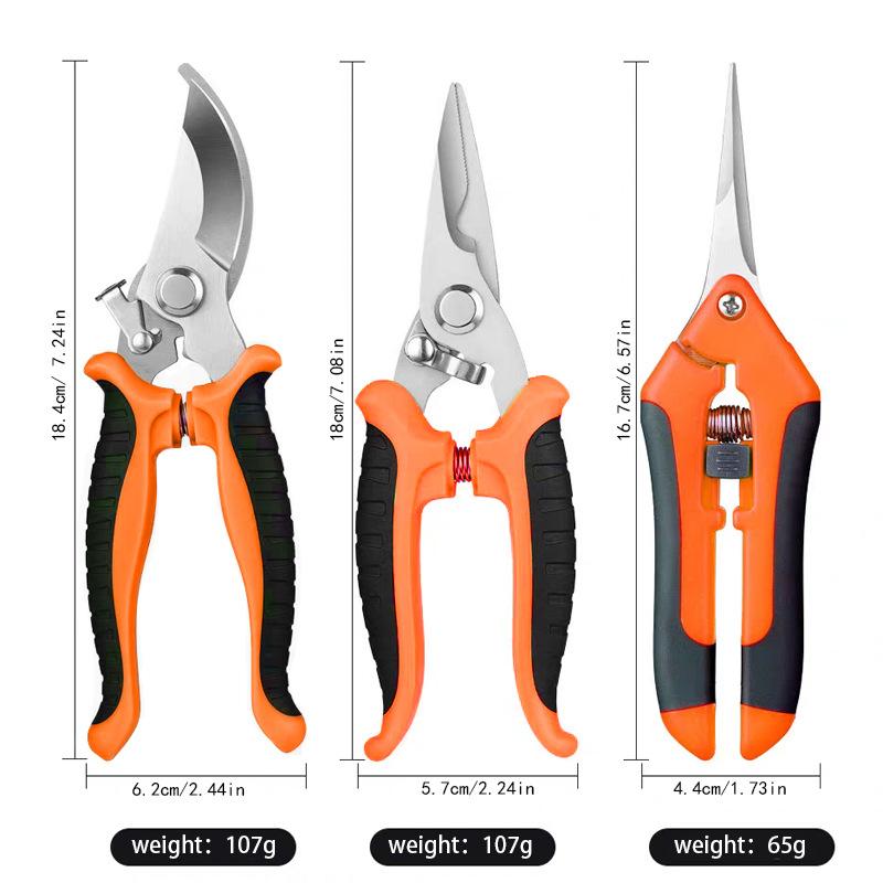 Multi-Purpose Stainless Steel Pruning Shears Set for Garden Orchard Fruit Branches Home Use Ideal Gardening Tool Cheap5