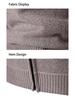 Men's Color Block Striped Hooded Cardigan Sweater - Plus Size Knitwear for Autumn & Winter