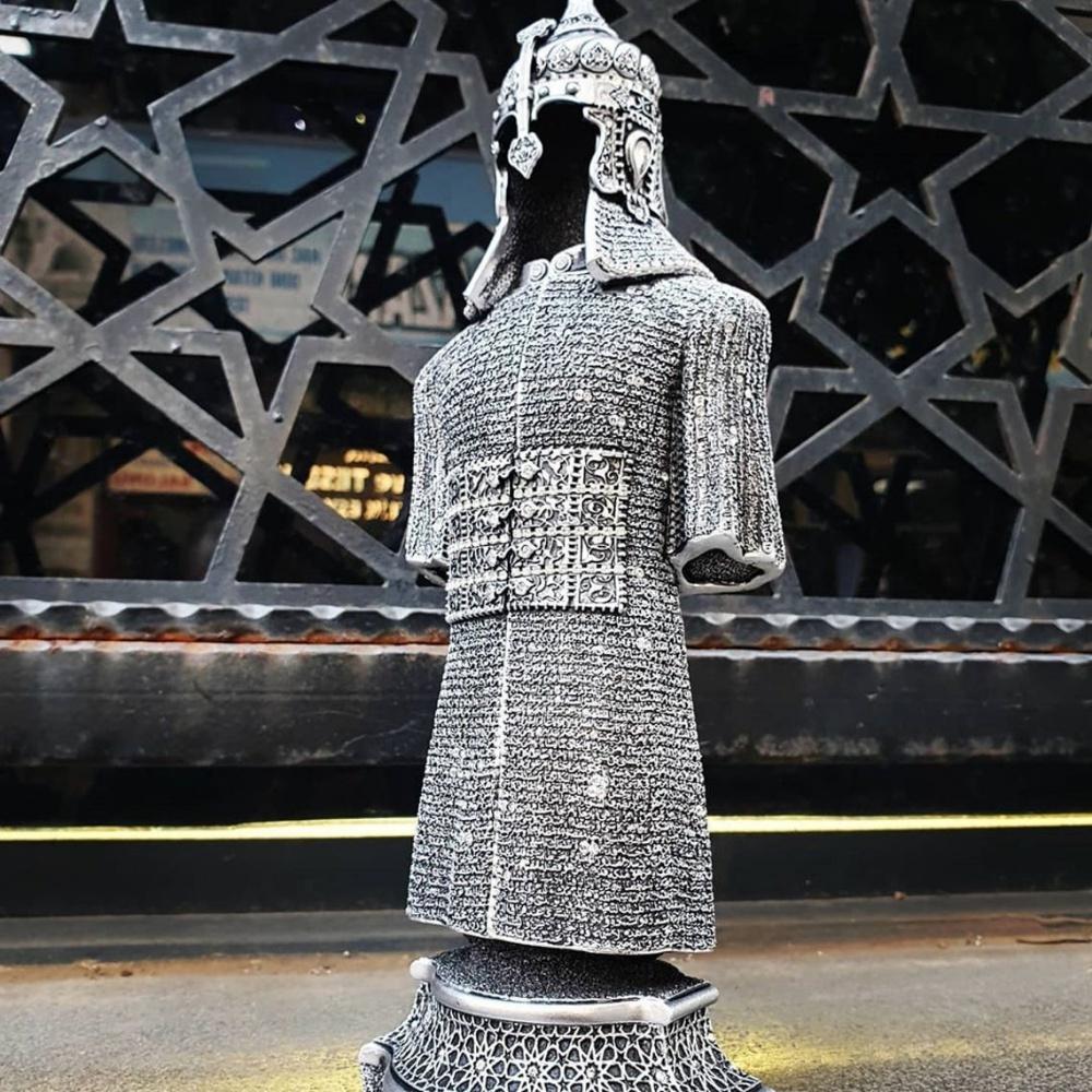 Islamic Accessory For Table Decor | Islamic Figures | Armed Warrior Showpiece Gift | Islamic Desk Decor | Islamic Gift | Islamic Home Decor