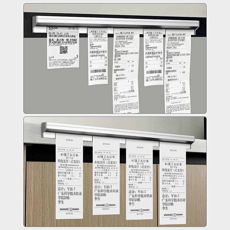 20/30/40/50Cm Biljettflik Faktura Kvitto Hängställ Bar Kök Order Dokumenthållare Köksverktyg Biljett Pappersklämma Organisatör