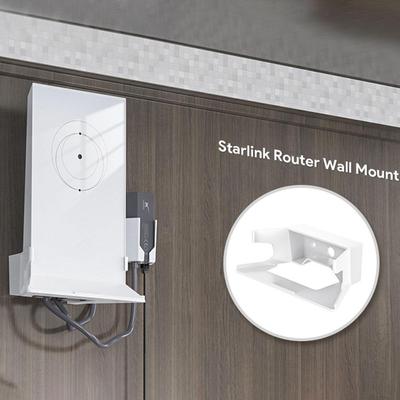 Für Starlink V2 Dishy Vertical Flat Mount ABS-Wandrouterschutz für Star Link Internet Kit Mesh-Router V2 Halterungshalter