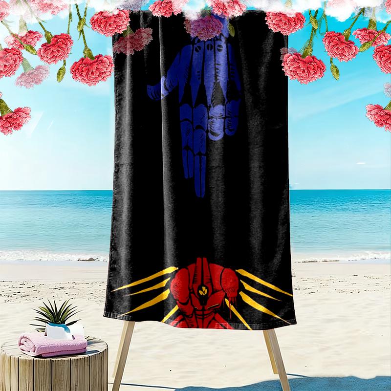 ULTRAKILL Print Beach Towel, Large Soft Quick Dry Towel for Beach Camping Swimming