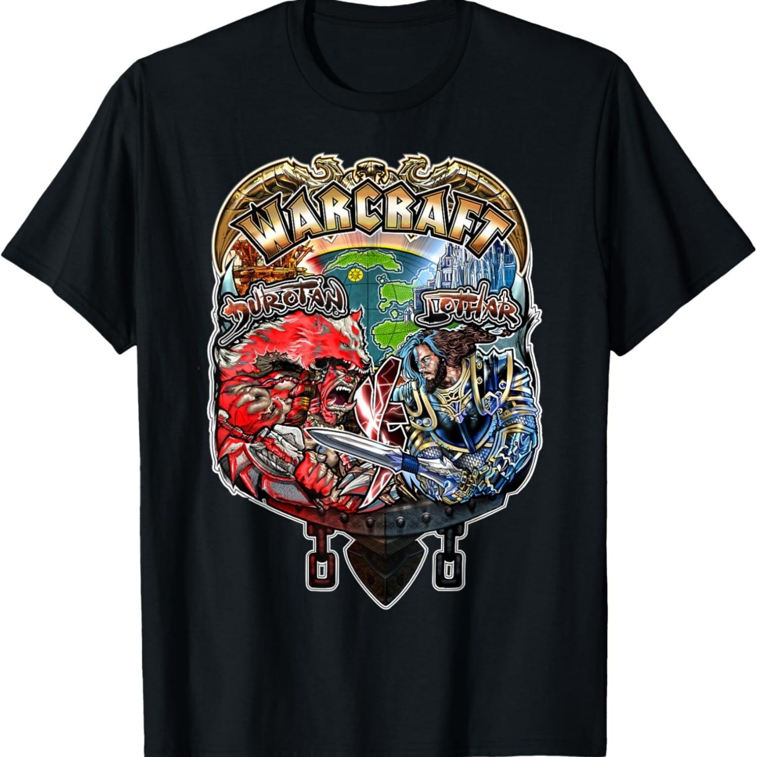 Warcraft Gaming Vs Epic Battle Fantasy Conquest Retro Gamer T-Shirt S