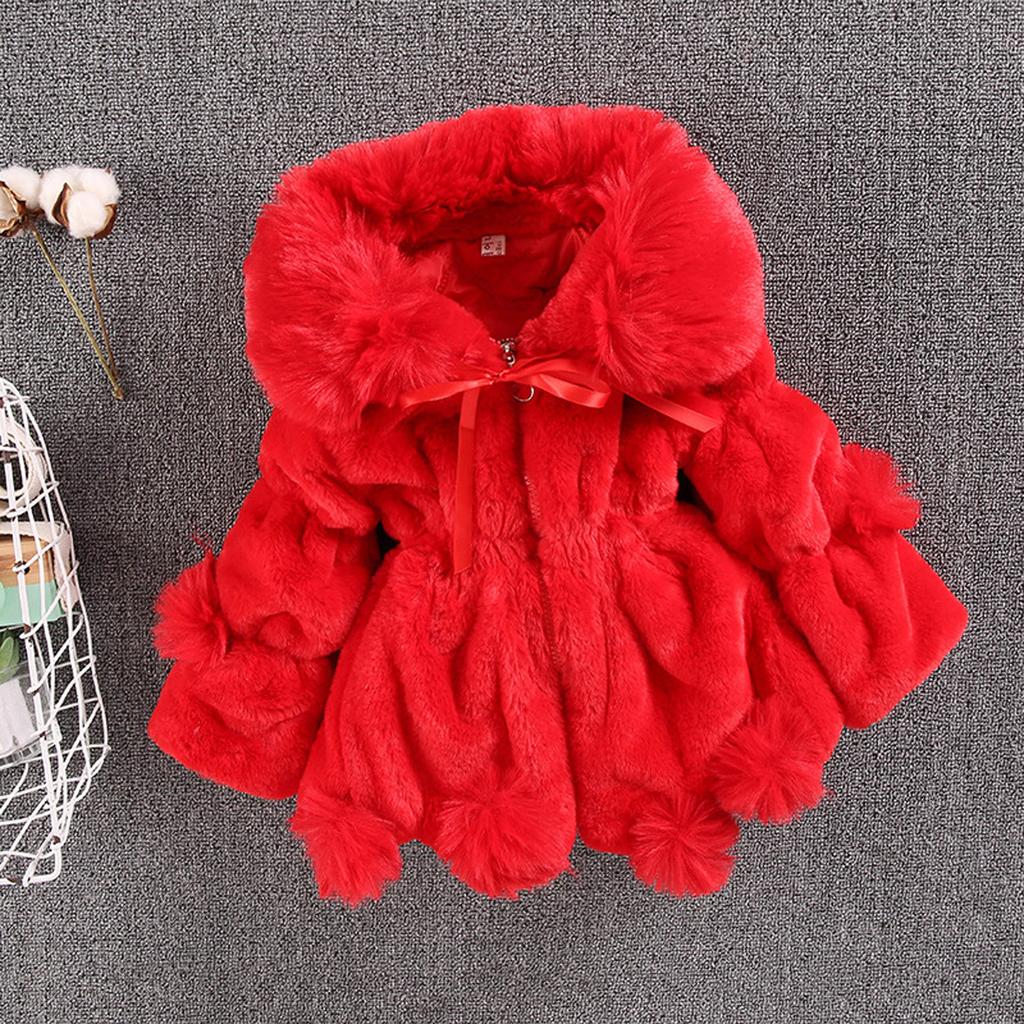 Toddler Kids Baby Girl Winter Jacket Warm Coat Thick Outwear Hooded Snowsuit