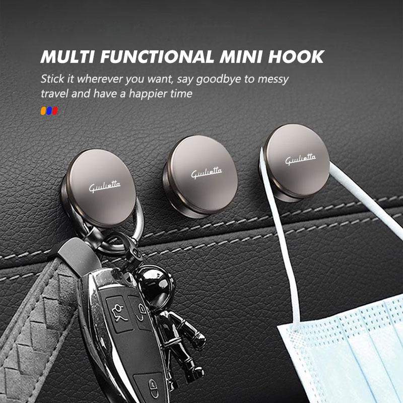 Car Stickers For Alfa Romeo For Alfa Romeo Car Multifunctional Mini Hooks Interior Storage Holder Auto Accessories Giulietta 940