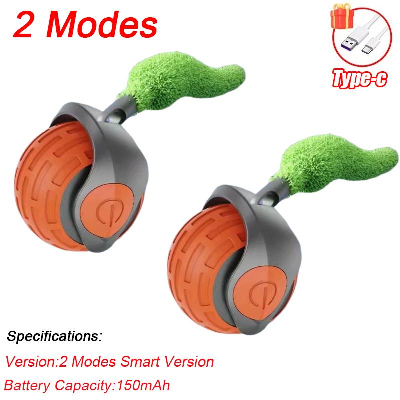 New Interactive Cat Toys Ball Smart Electric Rolling Ball Toys for Cat Kitty Pet Automatic Training USB Rechargeable Cat Toy