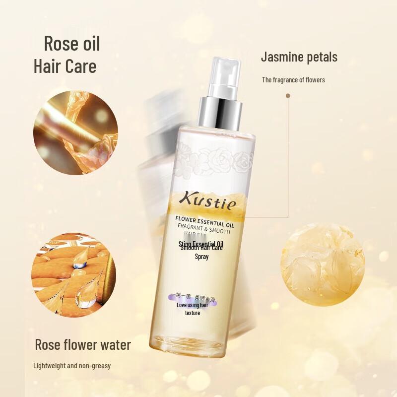 Kustie Floral Essential Oil Hair Spray