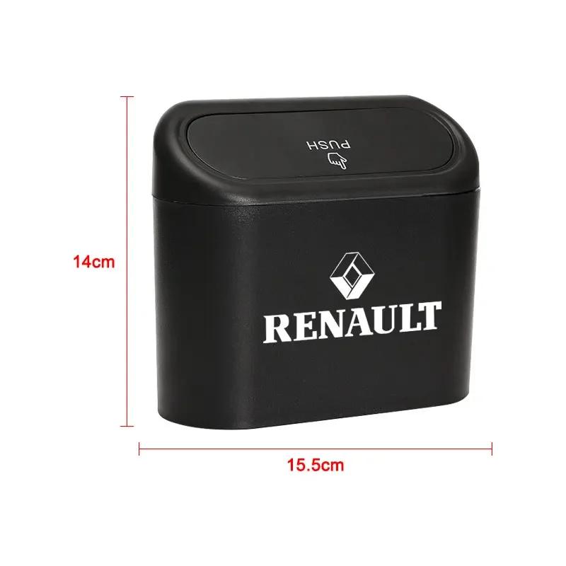 Portable Car Trash Can Hanging Mini Vehicle Garbage Organization For Renault Duster Kaptur Clio Logan Captur Megane 2 3 Laguna T111