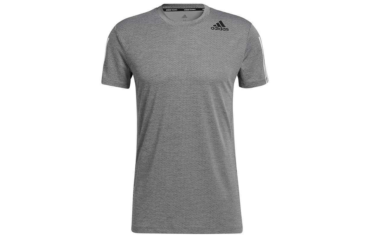 Adidas Set-in Sleeve T-Shirt Men s Gray GP7655 S