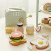Wooden PopUp Toaster Toy Set,Playhouse Breakfast, Sandwich Set for Pretend Kitchen Role Play Toys for Boys And Girls Aged 3 to 6,Perfect for Christmas