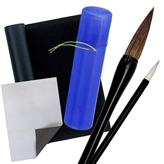 

Toyo Kyozai Школьные поделки Каллиграфический стол 7 предметов, Нескользящий коврик, Нет. Кисть, 100003793-2 чёрный