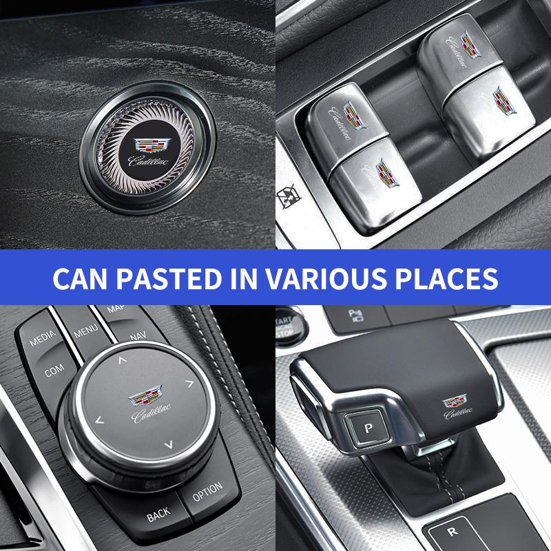 1/2/5/10pc Car Sticker Steering Wheel Interior Sticker For Cadillac Escalade Deville DTS ATS BLS CT4 CT6 CTS EXT SLR SRX XLR XT4