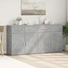 VidaXL Buffets 2 Pcs Concrete Grey 79x38x80 Cm Engineered Wood 3276619