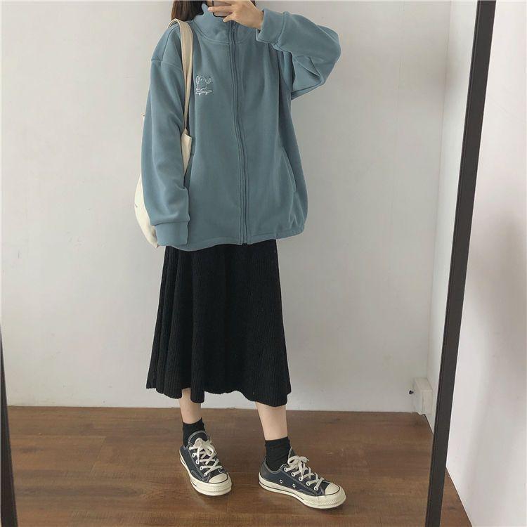 Women's Fleece Lamb Wool Windbreaker Jacket, Autumn/Winter 2025