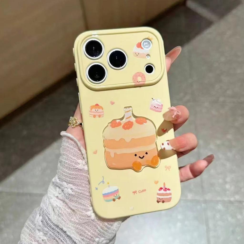 Cute Dessert Instantly Turns Side Heart Compatible for 17/13 for 16 Magnetic Glass Drop-Resistant Full-Body Soft Case