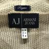 ARMANI JEANS Cotton Knit Hoodie Japan Agent Men’s M USA-S Beige Hoodie Jacket(USED)