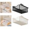 Underwear Organizer Container Compact Metal Hanging Pullout Drawer Basket for Living Room Bathroom Laundry Room Cabinets Ties