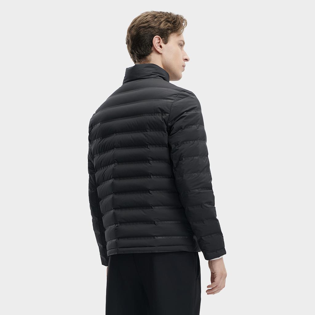 Fila 2023 Winter New Lightweight Down Jacket Fashion Casual Warm Stand Collar Coat Men Outerwear Black F11M342914F-BK