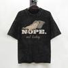 Washed T Shirts Vintage Nope Not Today Retro Hip Hop Novelty Tshirt Oversize  Streetwear 100 Cotton Summer Tees For Men Women
