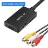 AV To HDMI Converter RCA - Composite Adapter Cable For Home Theater, Multi-media Teaching, Projection & Videos, Video Audio Support 1080P