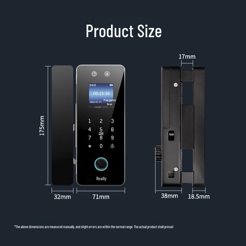 Realand ZD507 3D Face Recognition Smart Lock CN plug (adapter included)