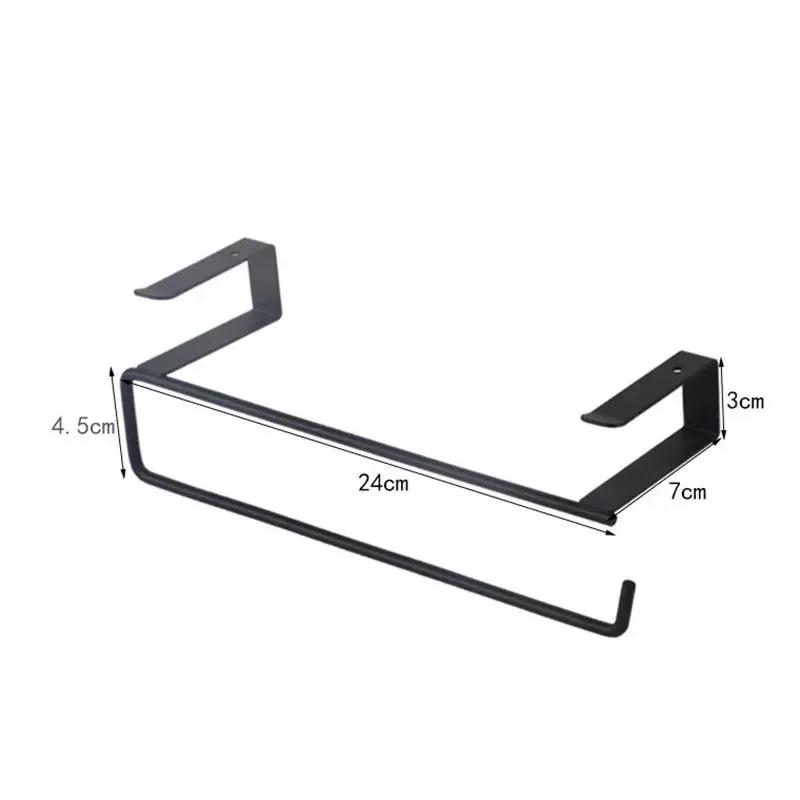 White Black Toilet Shelf Paper Roll Rack Home Organizer Tissue Hanger Under Cabinet Towel Holder Bath